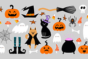 Cute Halloween illustration set, a Seasonal Illustration by sceptical cactus (Thumbnail 2 of 3)