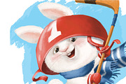 Bunny-Rabbit Hockey., an Animal Illustration by sheincar (Thumbnail 3 of 5)