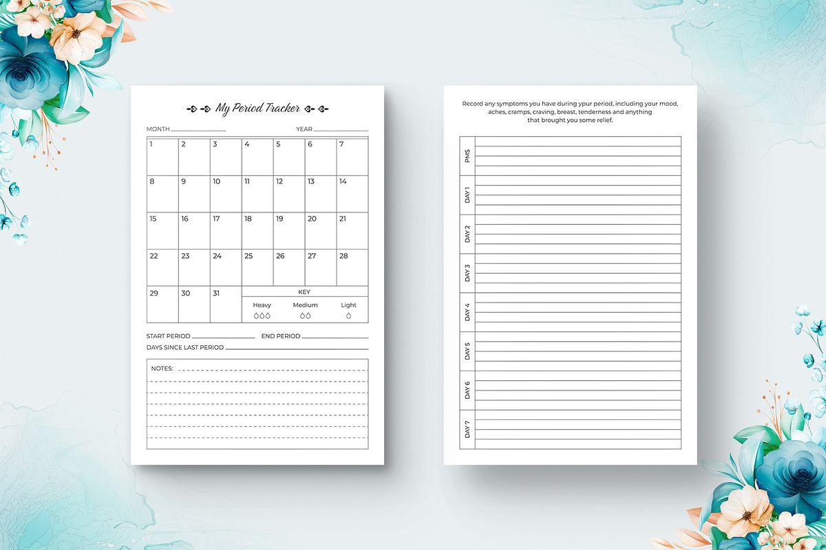 Editable Period Journal Tracker V-2, a Templates & Theme by Brix Lab (Photo 2 of 2)