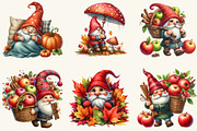 Autumn Gnomes Clipart, a Work Illustration by cherrydesign (Thumbnail 3 of 3)