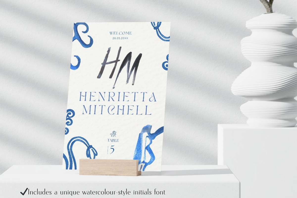 Blue Scandinavian Template Bundle, a Stationery Template by Alisa Mikibith Art (Photo 6 of 19)