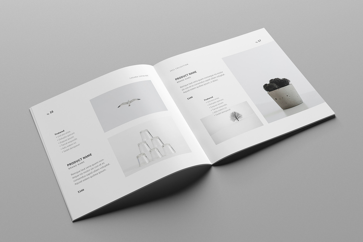 Minimal Square Catalog, a Brochure Template by Meenom Templates (Photo 10 of 14)