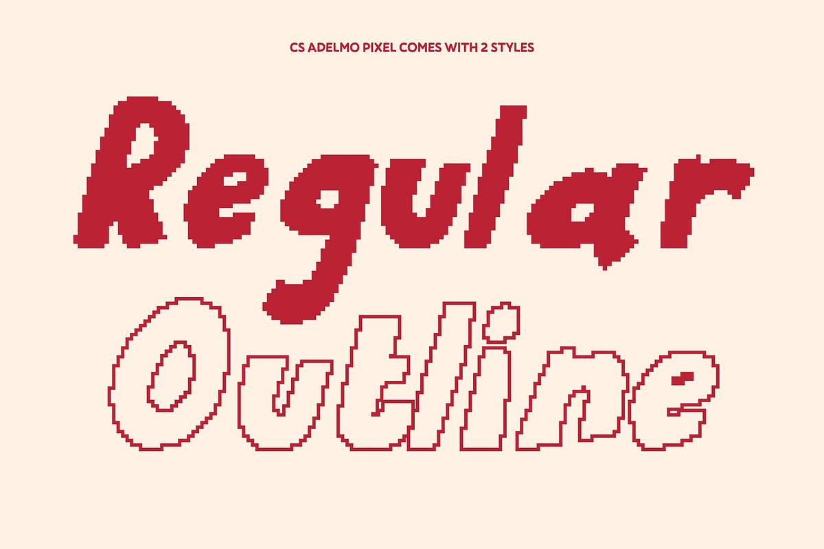 CS Adelmo Pixel, a Sans Serif Font by Craft Supply Co. (Photo 4 of 8)