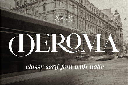 Deroma Serif, a Serif Font by Yahya Type