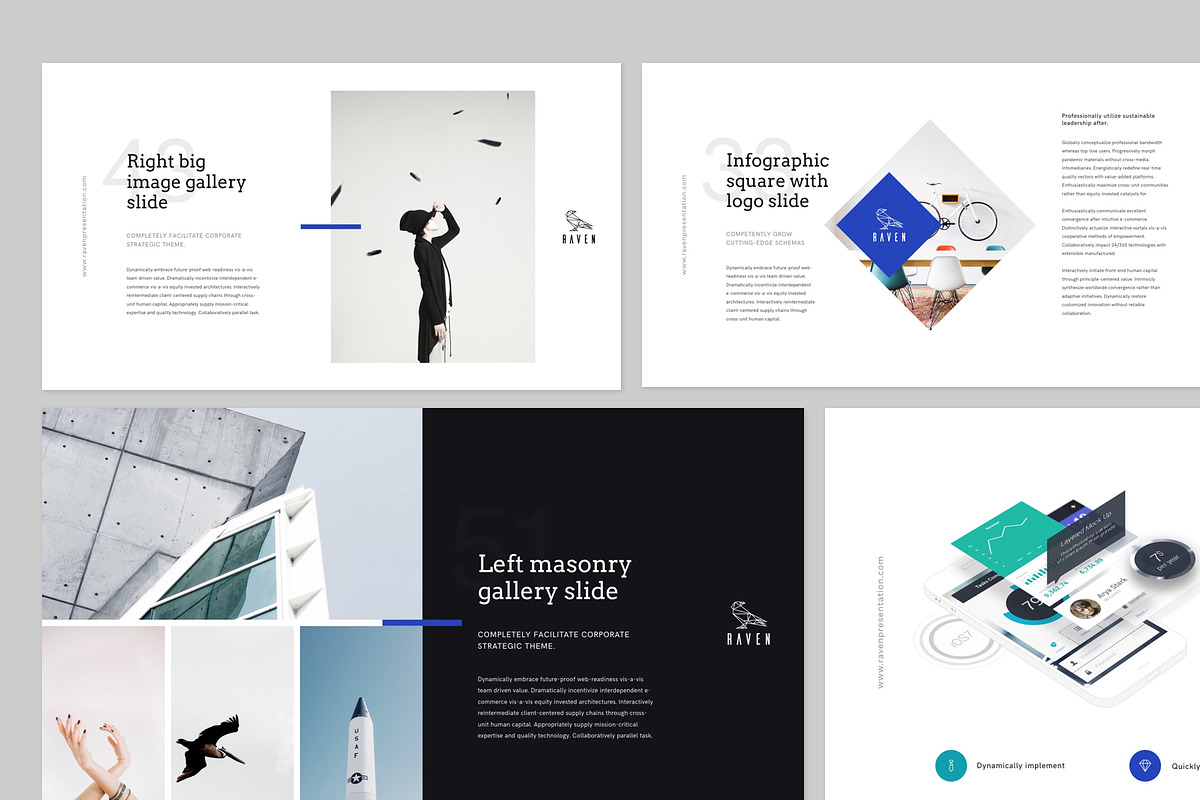 Raven Keynote Presentation Template, a Presentation Template by Goashape Studio (Photo 4 of 7)