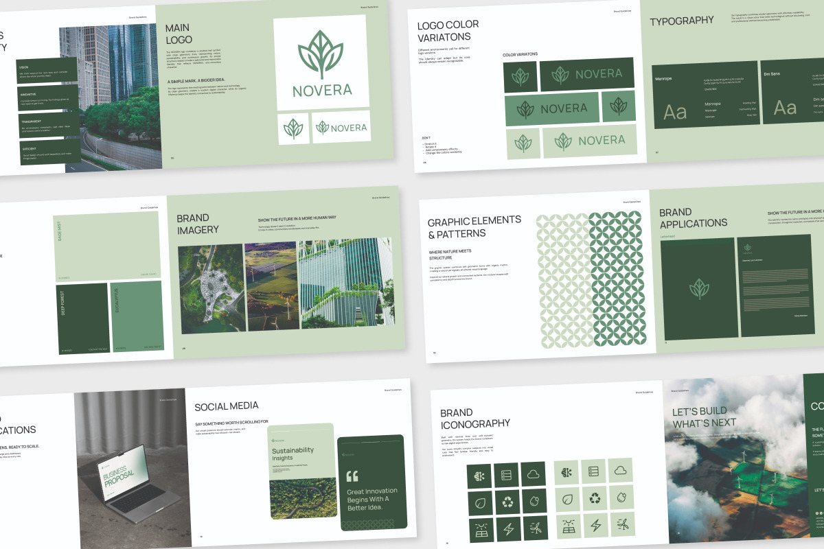 Sustainable Eco Brand Guidelines, a Branding & Logo Template by trabaskriya (Photo 5 of 6)