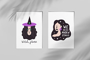 Witch graphic collection, an Illustration by piyacler (Thumbnail 5 of 5)