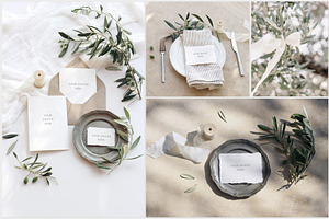 Summer Olive Wedding Mockups, Photos