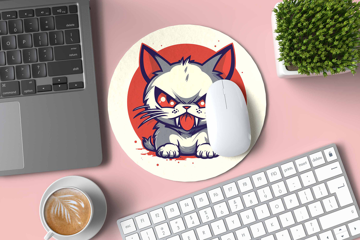 Spooky Halloween Cat Vector Clipart, a Seasonal Illustration by ARTify Illustrations (Photo 3 of 10)