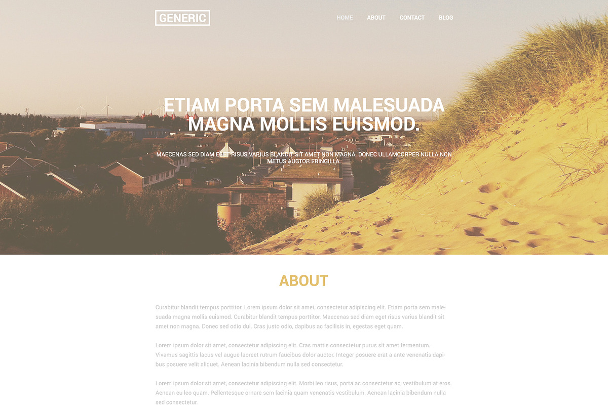 Generic website template, a Websites & App Template by mitchjackson94