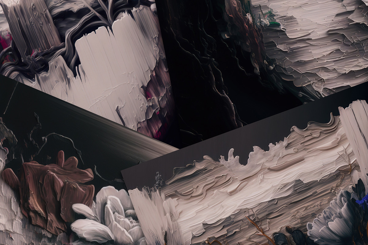 Black Valentine Oil Paintings, a Background Graphic by Curve Design (Photo 4 of 4)