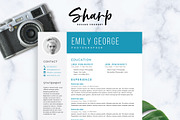 Modern Resume Template for Word, a Resume Template by SharpResumeFoundry (Thumbnail 1 of 5)