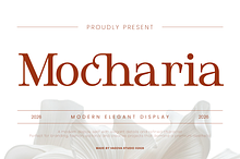 Mocharia Modern Elegant Display Font