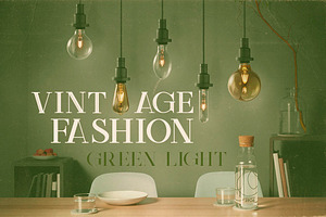 Green Light - Vintage Style Font