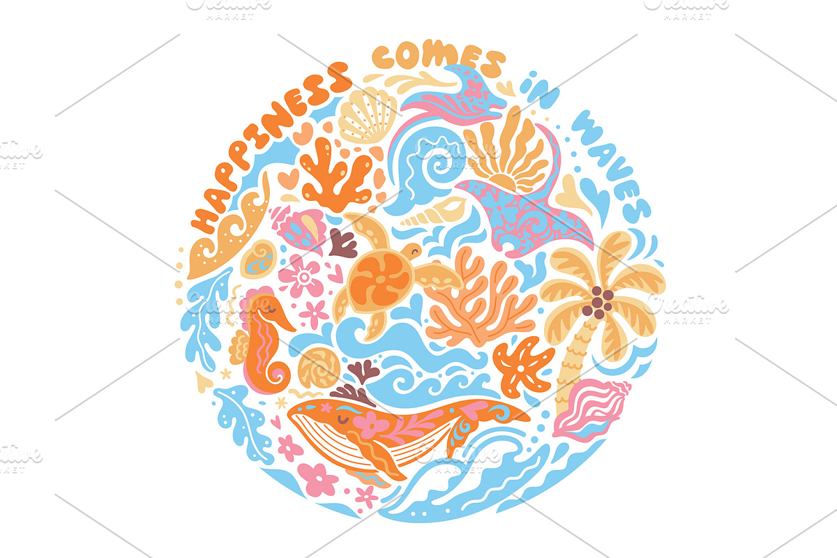Warm Tides & Coral Stories, a Pattern Graphic by PenguinHouse (Photo 10 of 13)