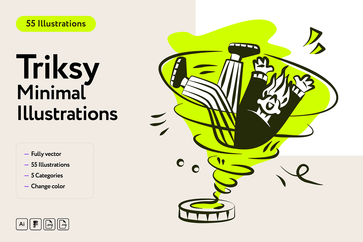 Triksy MinimaI Illustrations, an Empty State Illustration by Welovegraphics (Photo 1 of 7)