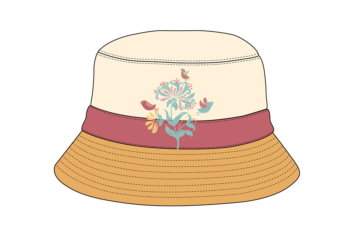 Bucket Hats - Vector Template Mockup, a Hat Mockup by Mark Anthony Media (Photo 2 of 4)