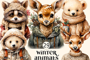 Winter animals, Forest dwellers