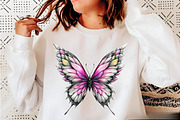 Whimsical Spring Butterfly Clipart B, an Illustration by SVGArt (Thumbnail 2 of 9)