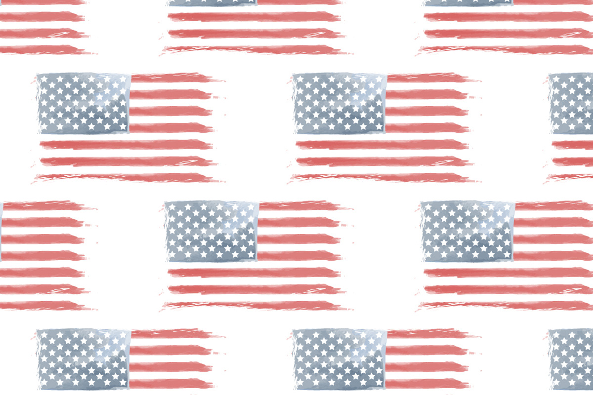 American Flag pattern (vector), a Pattern Graphic by Valerie Bodnar (Photo 2 of 3)