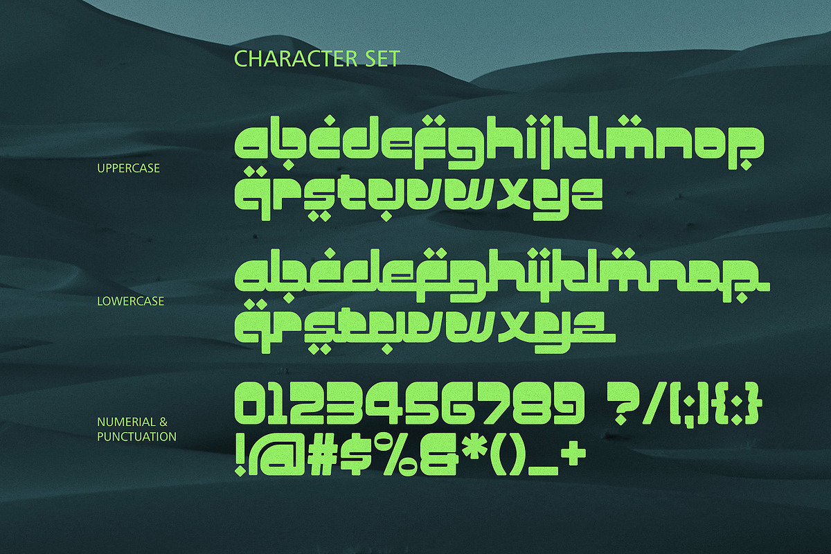 Busta - Arabic Style Display font, a Sans Serif Font by Bentype Studio (Photo 4 of 7)