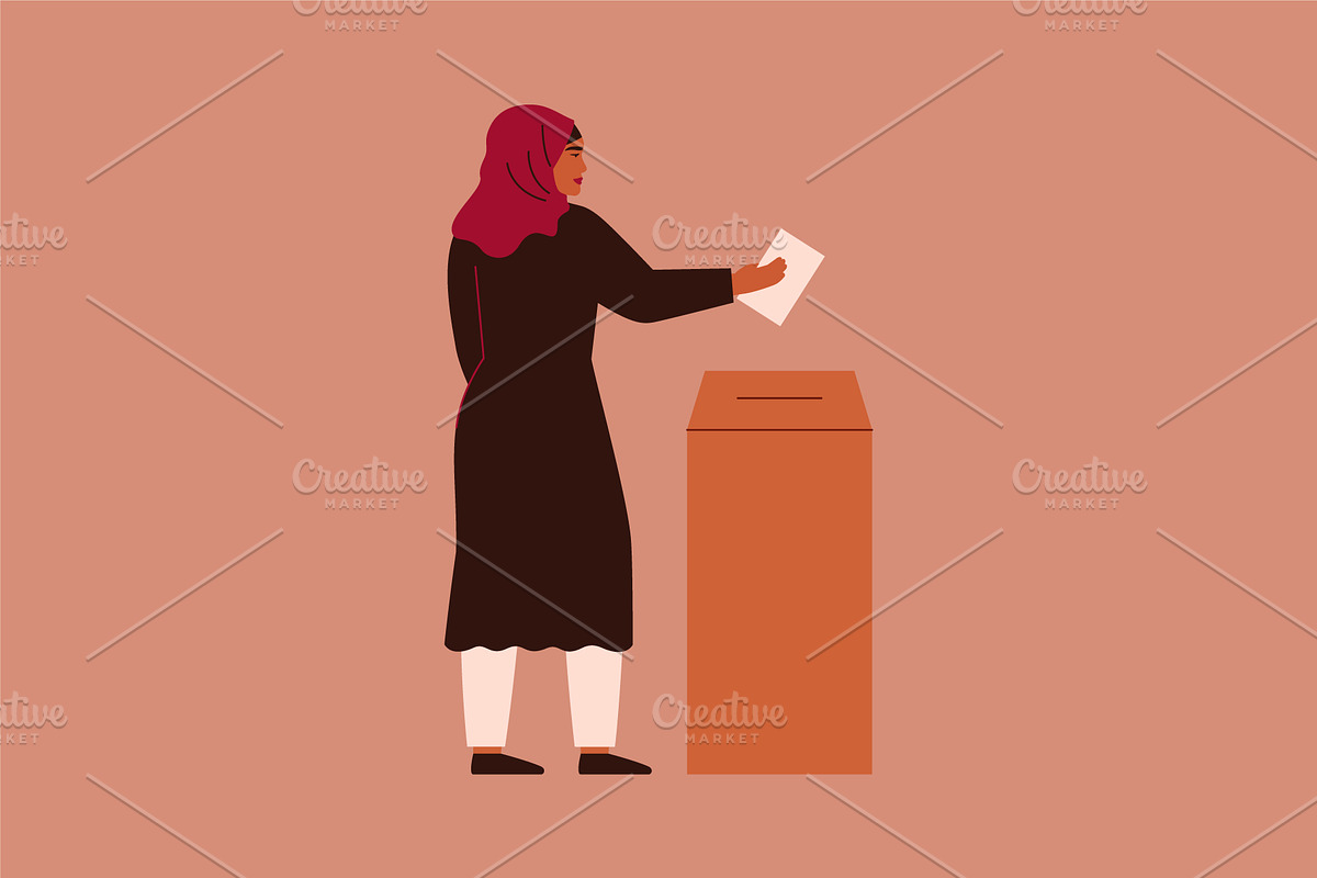Different Women Vote, a Person Illustration by Mary Long (Photo 5 of 6)