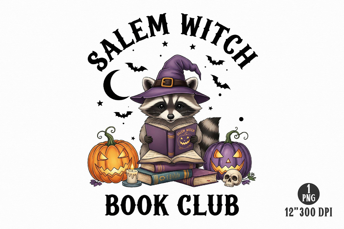 Vintage Halloween Raccoon PNG Bundle, an Illustration by Dream Creation (Photo 9 of 16)