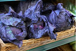 Fresh purple cabbage is arranged in, a Food & Drink Photo by darksoul72