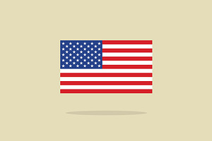 Vector USA flag