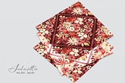 Fall Floral Grid Ornamental Pattern, a Pattern Graphic by SirenaArt (Thumbnail 9 of 11)