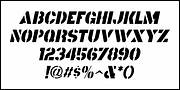 Old Brass Stencil JNL, a Font by Jeff Levine Fonts (Thumbnail 5 of 5)