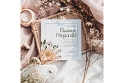 Dried Floral Square Card Mockup, a Mockup by MockupWizard (Thumbnail 3 of 3)