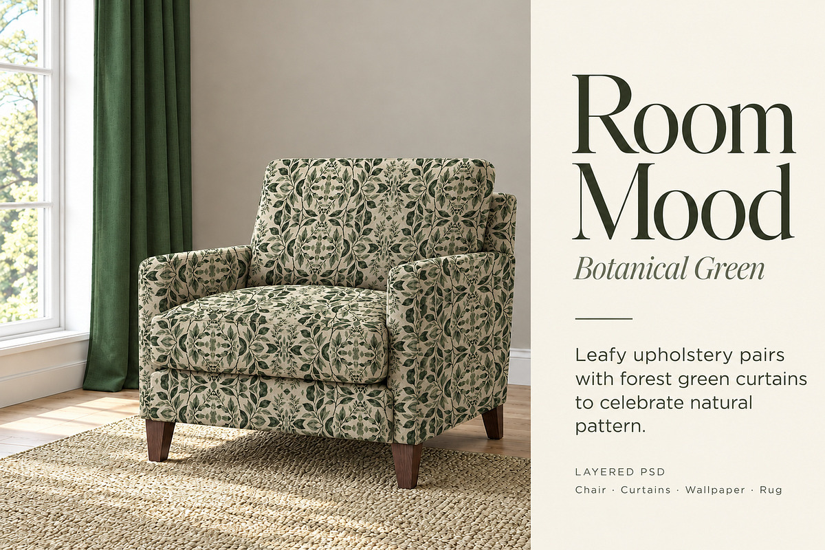 Room Mood Interior PSD Mockup, a Household Mockup by Casa Mandarina (Photo 7 of 8)
