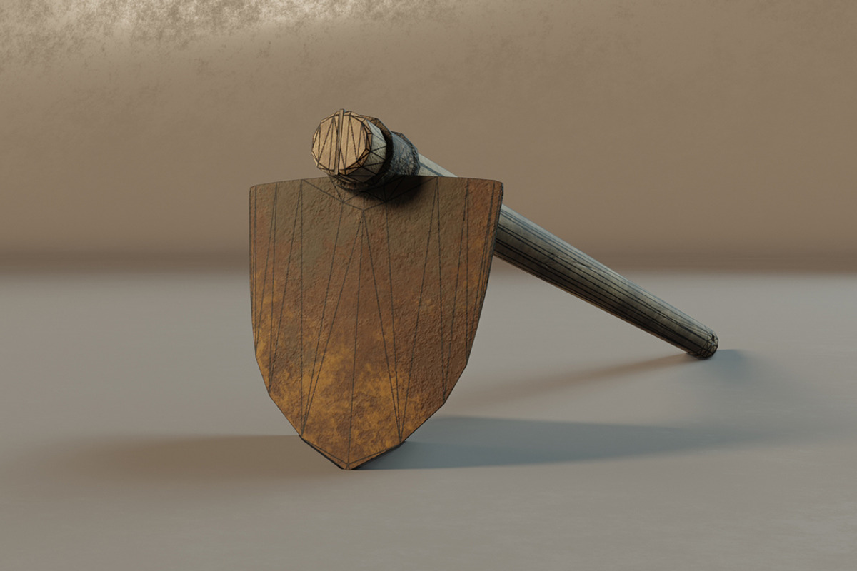 Hoe rust, an Object 3D Model by mockupzz (Photo 7 of 7)