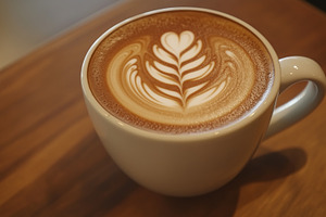 Close up on a cup of coffee with, a Food & Drink Photo by MistyDay