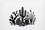 60 Desert Cactus Floral Silhouette, a Seasonal Illustration by Amazin_art (Thumbnail 7 of 35)