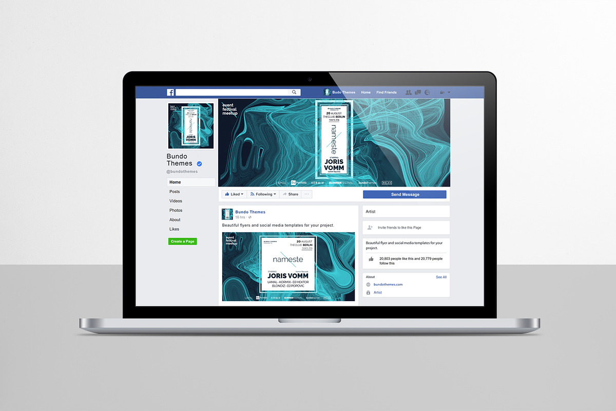 Nameste Event Social Media Pack, a Social Media Template by Bundo Themes (Photo 4 of 4)