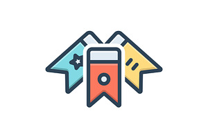 Bookmarks tag color icon, a Duotone Icon by Creative priyanka