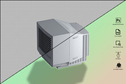 Generic CRT Monitor Mockup, a Mockup by GraphicVil (Thumbnail 13 of 23)