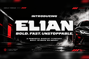 Elian Bold Futuristic Display Font, a Sans Serif Font by mesuka (Thumbnail 1 of 5)