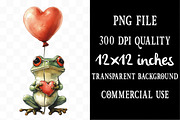 Cute Frog Clipart, an Illustration by Designking (Thumbnail 4 of 5)