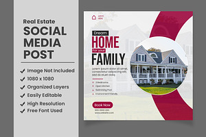 Real Estate Social Media Post Design, a Social Media Template by designsprout