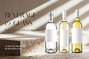 Beverage & Glass Bottle Mockup Pack, a Packaging Mockup by Threestudio (Thumbnail 1 of 3)