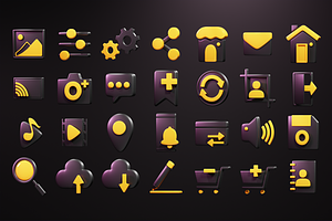 Bumblebees Ui 3D Icons