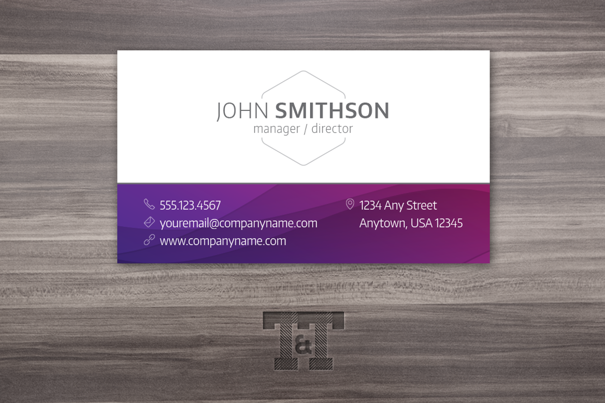 New Waves Professional Business Card, a Business Card Template by Twilight & Twine (Photo 2 of 4)