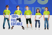 Mixed Kids T Shirt Mockups Vol2, a Shirt Mockup by Hi, Mock-Up! (Thumbnail 2 of 15)