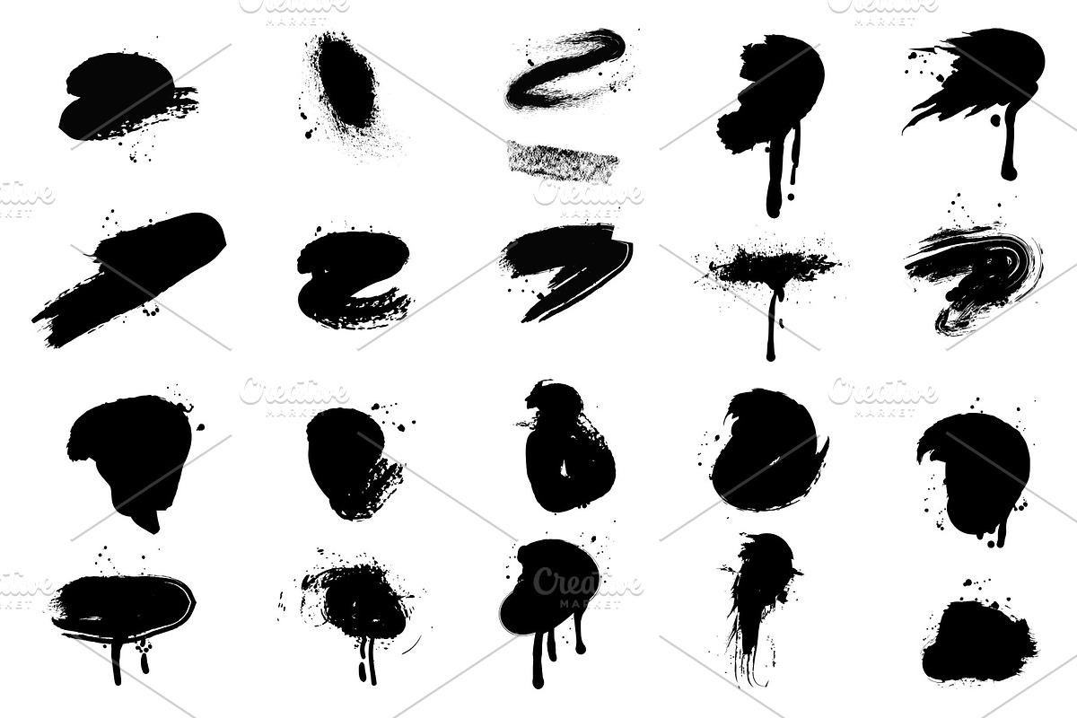 Spray Paint Art Set, a Texture Illustration by Vectorwins Premium Shop (Photo 4 of 4)