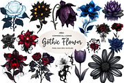 Dark Moody Gothic Flower, an Illustration by CreationArt (Thumbnail 1 of 4)