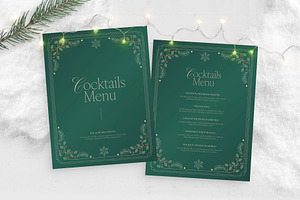 Christmas Menu Template, a Flyer Template by BrandPacks
