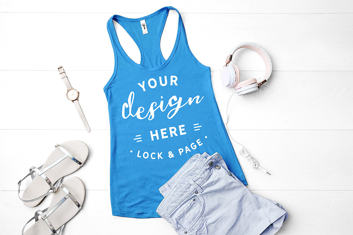 Next Level 1533 Tank Mockup Bundle, a Shirt Mockup by lock and page (Photo 31 of 35)